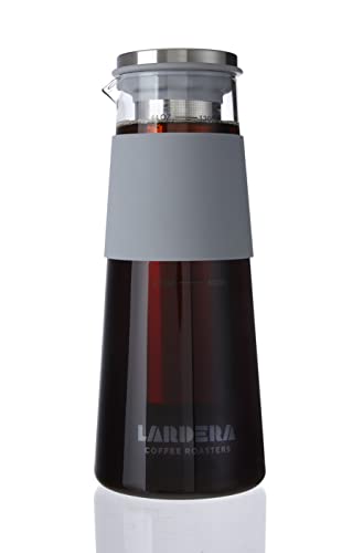 44oz Lardera Cold Brew Coffee Maker with a durable borosilicate glass pitcher and stainless steel infuser, perfect for brewing smooth, rich coffee.