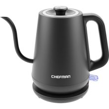 Chefman Gooseneck Electric Kettle with One-Touch Operation – 0.8L Rapid Boil Tea and Coffee Kettle with LED Indicators