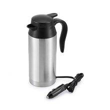 12V Car Kettle Boiler with 650ml capacity, stainless steel construction, and smart temperature control, designed for use with car cigarette lighter sockets.