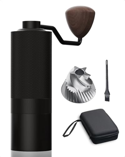 MAVO Wizard 2 Manual Coffee Grinder - 20g Capacity with CNC Stainless Steel Burrs and Adjustable Settings, Includes Carrying Bag and Accessories