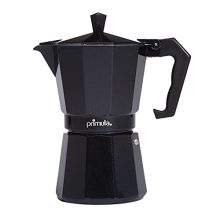 Primula Classic Moka Pot - 6-Cup Stovetop Espresso Maker in Black for Italian and Cuban Coffee