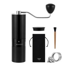 VEVOK CHEF Manual Coffee Grinder with Stainless Steel Burrs - 40g Capacity, Adjustable Grind Settings, Ergonomic Design, Portable Coffee Mill