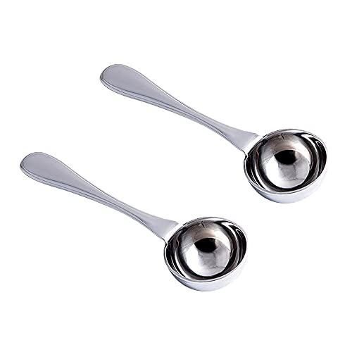 2-Pack Stainless Steel Coffee Scoops with Long Handle – Measuring scoops for coffee, tea