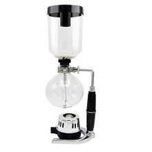 Elegant Vacuum Siphon Coffee Maker with Handcrafted Borosilicate Glass Brewing 5 Cups of Rich Coffee