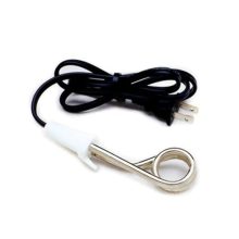 Portable Norpro Instant Immersion Heater heating coffee, tea, and soup with nickel-plated brass unit