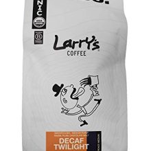 32oz bag of Larry’s Coffee Decaf Twilight Whole Beans - USDA Organic, Fair Trade, and B-Corp certified.