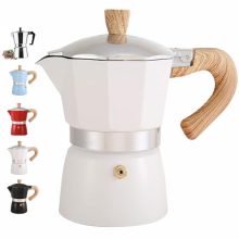 DITOSH 6-Cup Aluminum Espresso Maker - Classic Italian Moka Pot for Rich Coffee Brewing