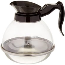 Winco 64-Ounce Plastic Coffee Decanter with Stainless Steel Lid – Durable and Stylish Coffee Decanter for Coffee Machines