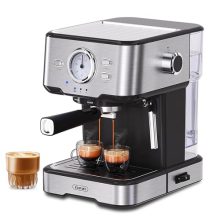 Gevi Compact Espresso Machine with Milk Frother – 20-Bar High Pressure for Perfect Cappuccinos and Lattes