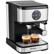 VEVOR 15-Bar Espresso Machine with Milk Frother – Semi-Automatic Coffee Maker with Touch Screen for Lattes, Cappuccinos, and More