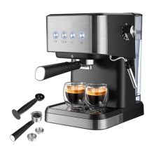 Treliamd 20 Bar Semi-Automatic Espresso Machine - Compact Coffee Maker with Milk Frother for Home Use.