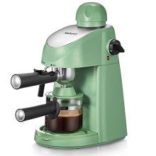 Yabano 3.5Bar Espresso Machine in Green – Compact Coffee Maker with Built-In Milk Frother and Easy Operation