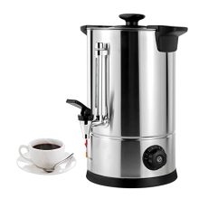 Commercial 50-Cup Stainless Steel Coffee Urn with Percolator – Perfect for Home, Office, and Events, 8L Capacity