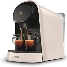 Philips Barista Coffee Maker in White with 19-Bar Pressure, 1L Water Tank, Compatible with L'OR and Nespresso Capsules, Includes Tasting Kit