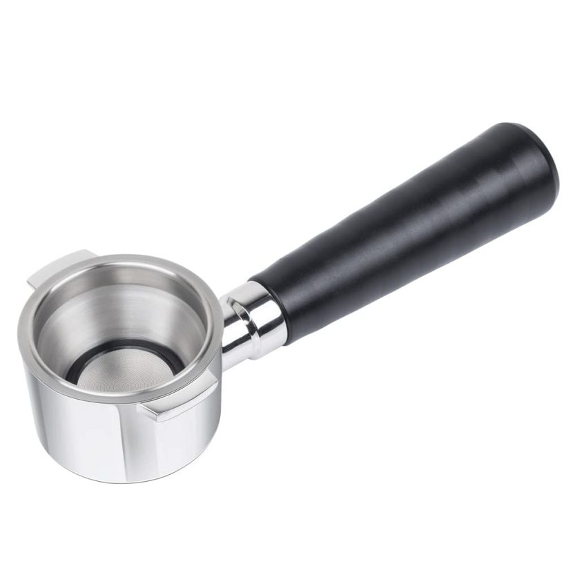 51mm stainless steel bottomless portafilter designed for DeLonghi ECP31.21 coffee machines