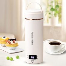 Portable Mini Electric Kettle with 4 Temperature Settings, 304 Stainless Steel, and Auto Shut-Off Feature – Ideal for Travel and Office Use