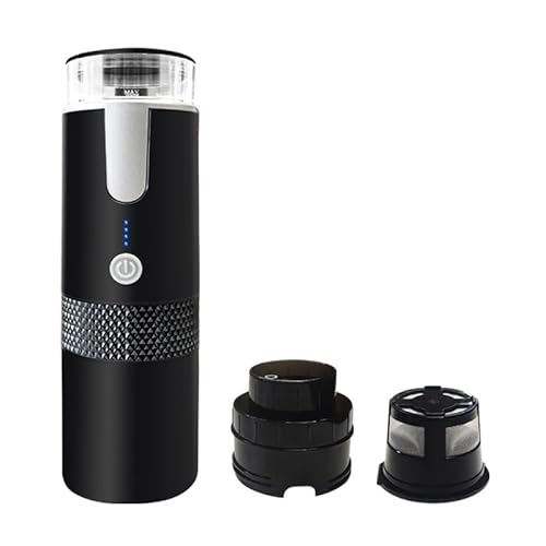 Compact Portable Coffee Maker - Mini Electric Espresso Machine with USB-C and Car Charger for Travel and Camping