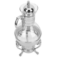 HANABASS Vintage Glass Espresso Machine - Elegant Turkish Coffee Pot with Heat-Resistant Glass and Zinc Alloy Handle for Stylish Coffee Serving