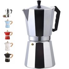 14-Cup Aluminum Espresso Stovetop Percolator - Classic Italian Coffee Maker with Durable Design and Efficient Brewing