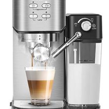 ILAVIE 20 Bar Espresso Machine with Built-In Milk Frother – 6-in-1 Coffee Maker for Espresso, Cappuccino, and Latte with 1000ML Water Tank