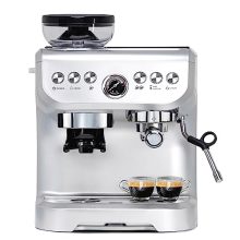 MIROX 15 Bar Espresso Machine with Built-In Grinder, Milk Frother, and 70oz Water Tank - Lightweight ABS Coffee Maker for Home Use