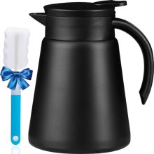 27oz Stainless Steel Thermal Coffee Carafe with Double-Wall Vacuum Insulation and Ergonomic Handle 