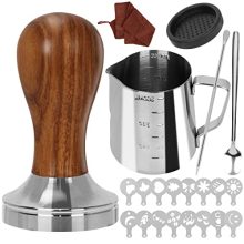 Y-Step 22-Piece Coffee Tamper Kit – Includes 51mm Tamper, Milk Frother, Latte Art Tools, and More for Espresso Machines