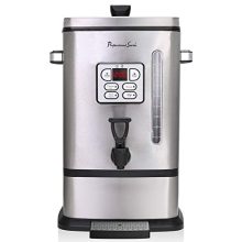 50-Cup Digital Coffee Urn with Stainless Steel Body, Programmable Timer, and Easy-Pour Spout, Ideal for Large Gatherings