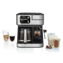 Cuisinart Coffee Center Barista Bar 4-in-1 Coffee Maker in Black - Versatile Machine for Coffee, Espresso, and Nespresso with 12-Cup Carafe and Steam Wand