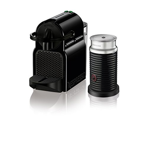 Compact Nespresso Inissia Espresso Machine with Aeroccino Milk Frother for Quick and Versatile Coffee Brewing at Home