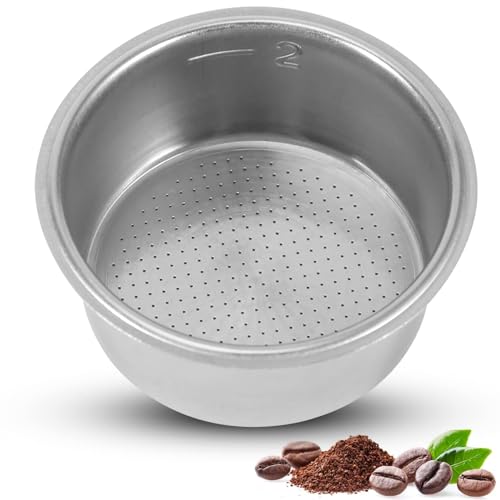 51mm Reusable Stainless Steel Coffee Filter Basket with Ultra-Fine Mesh – Compatible with High Pressure Espresso Machines for Smooth, Barista-Quality Coffee.