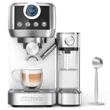 MAttinata 20 Bar Espresso Machine with Touchscreen and Automatic Milk Frother, Stainless Steel Cappuccino Maker for Home Use