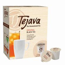 Tejava Original Unsweetened Black Tea Pods – 24 Pack, Award-Winning Tea, 100% Recyclable and Compatible with Keurig