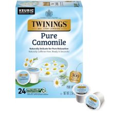 Twinings Pure Camomile Herbal Tea K-Cup Pods – 24 count box of naturally caffeine-free tea made with 100% camomile blossoms