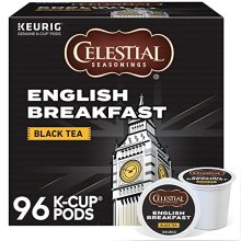 Celestial Seasonings English Breakfast Tea K-Cup Pods - 96 Count Full-Bodied Black Tea with Subtle Floral Notes