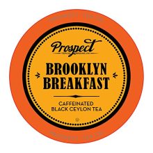 40-count Prospect Tea Brooklyn Breakfast Black Ceylon Tea K-Cup Pods for Keurig – Premium hand-selected tea leaves in single-serve pods