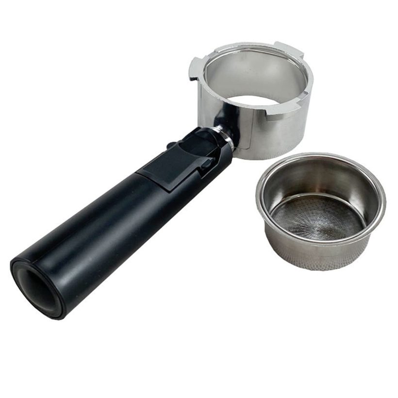 51mm Bottomless Portafilter for Espresso - Reusable Coffee Filter Holder with Detachable Handle