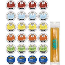 Twinings Tea K-Cup Assortment Pack with By The Cup Honey Sticks – Herbal & Black Teas, 24 Count Sampler