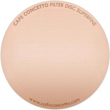 CAFE CONCETTO Superfine Filter Disc for AeroPress XL – Reusable Titanium Coated Stainless Steel Upgrade for Enhanced Coffee Flavor and Clarity