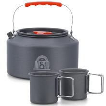 Infood 2.5L Camping Kettle Set with Collapsible Cups and Carrying Bag – Perfect for Outdoor Camping, Hiking, and Picnics