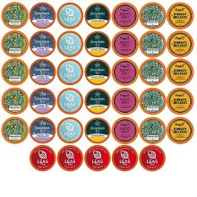 40-Count Best of The Best Tea Pods Variety Sampler Pack for K-Cup Brewers, Including 8 Unique Flavors