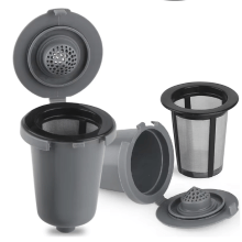 2-Pack Grey Reusable Filter Cups