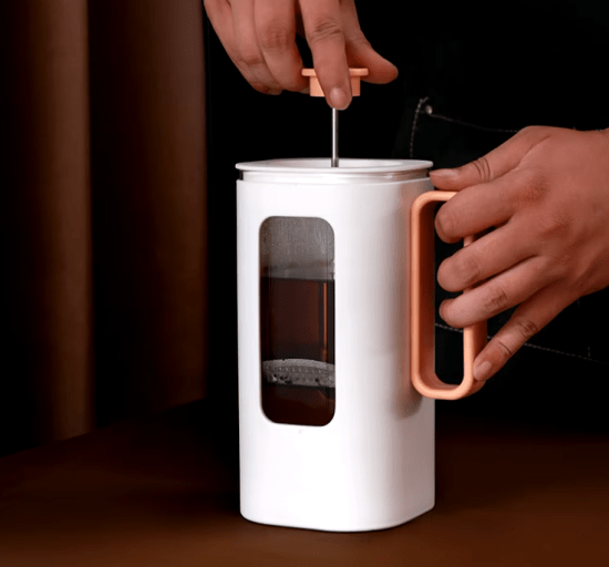 Aluminum double-valve stovetop espresso maker for rich, flavorful coffee, ideal for use on gas, electric, and camping stoves.