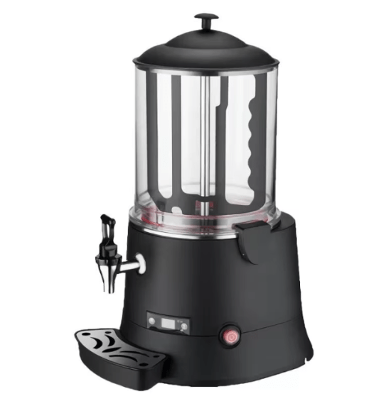 Sleek hot beverage dispenser for serving hot chocolate, tea, coffee, and more in commercial settings.