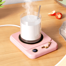 Colorful compact mug warmer with three temperature settings, ideal for keeping coffee and tea warm in a sleek, modern design.